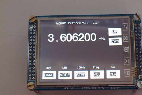 PSoC to TFT module experiments